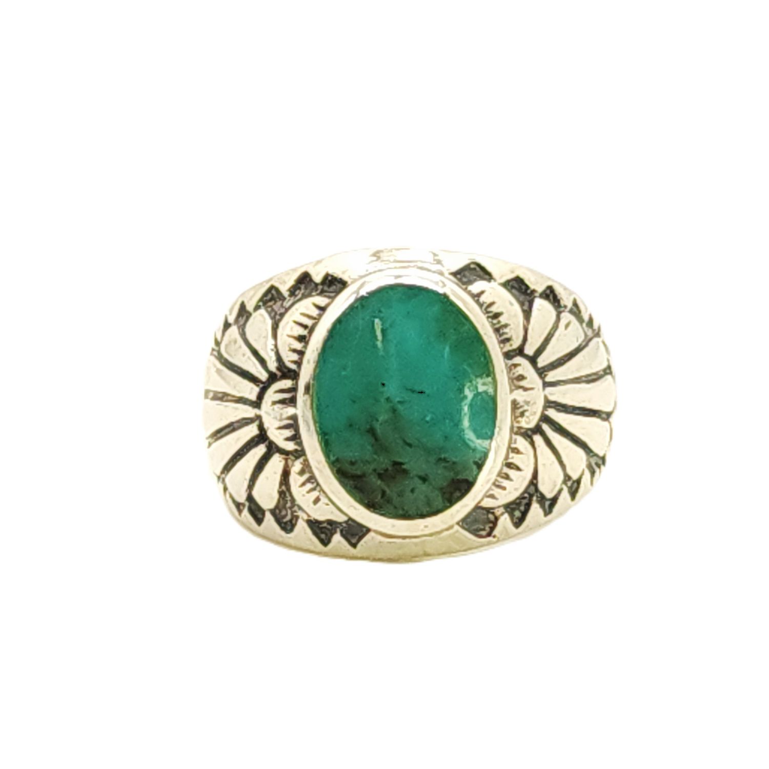 Sterling Silver Southwest Turquoise Ring- Size: 10