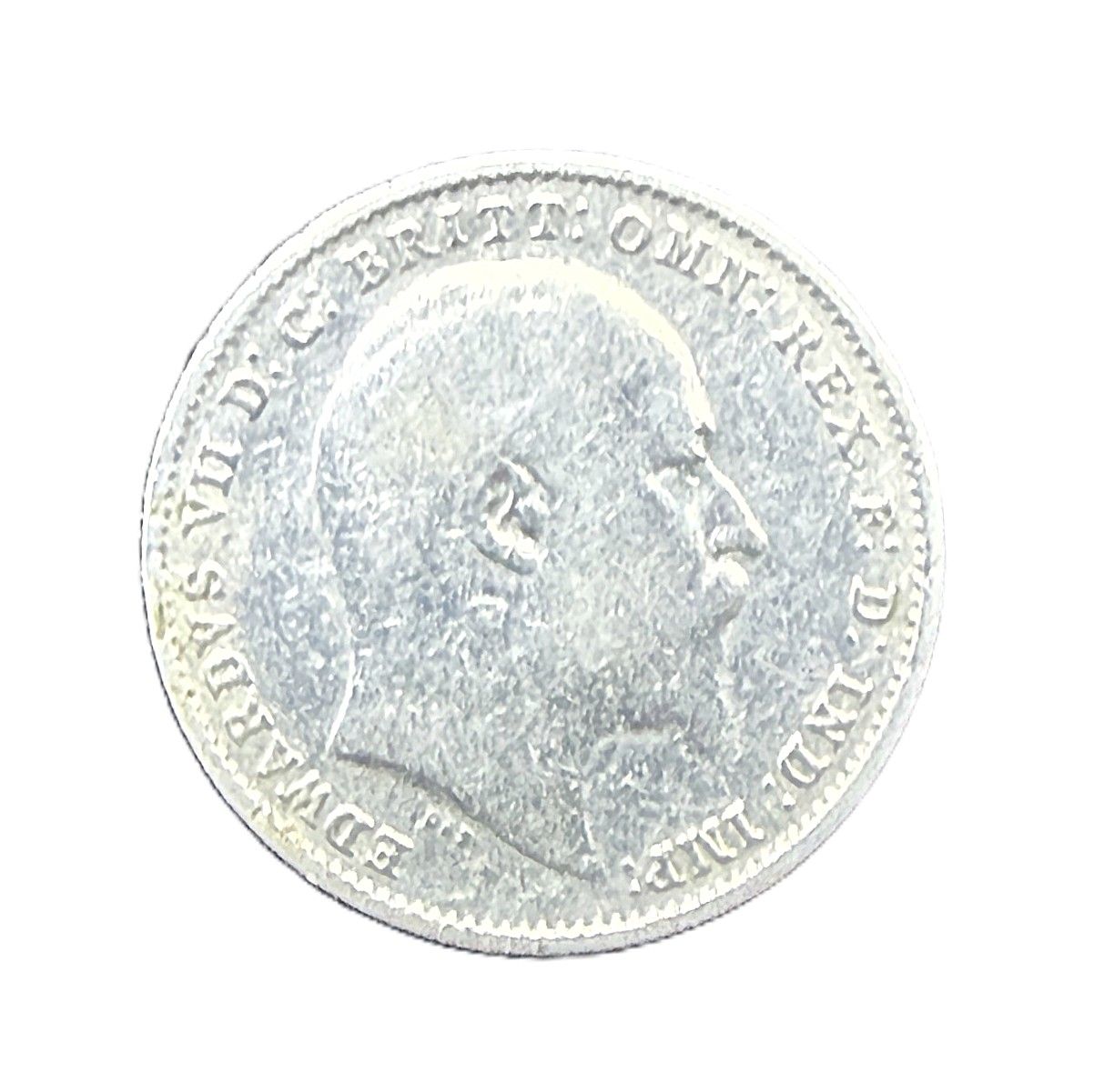 1910 United Kingdom Silver 3 Pence Edward VII