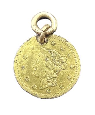 1870 California Fractional Gold 1/2 Dollar Round Liberty Head