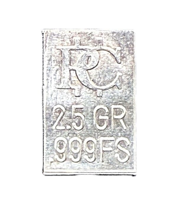 RC 2.5 Gram Silver Bullion Bar