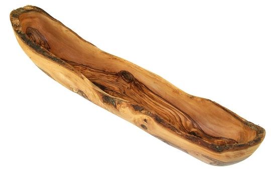 Rustieke broodschaal van olijfhout 40 – 45 cm