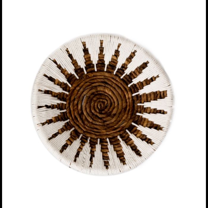 Wanddecoratie | Wandmand | Decoratieve schaal MADALA gemaakt van bananenvezel Maat Small