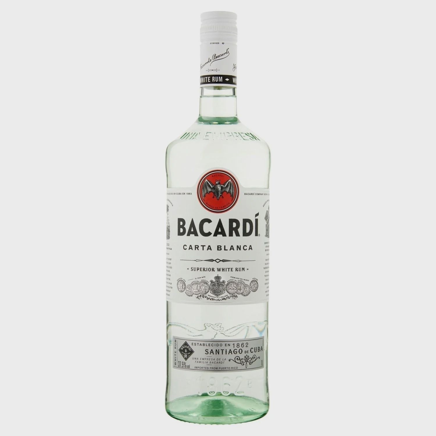 Bacardi Carta Blanca 37,5° - 1,0L