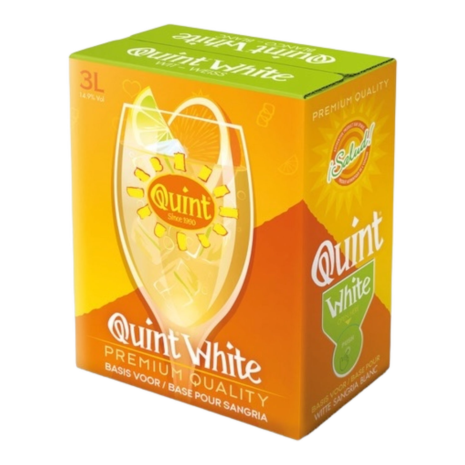 Quint sangria bib 3 liter Wit