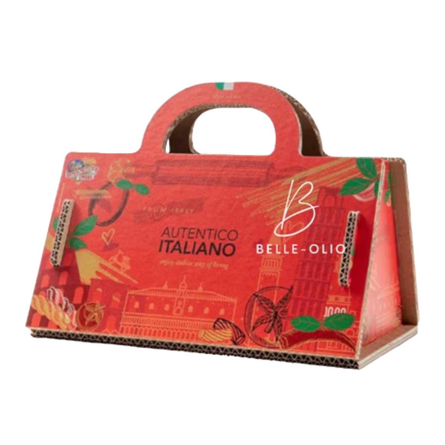 Bella Italia Giftset Pasta Handtas Rood 880g