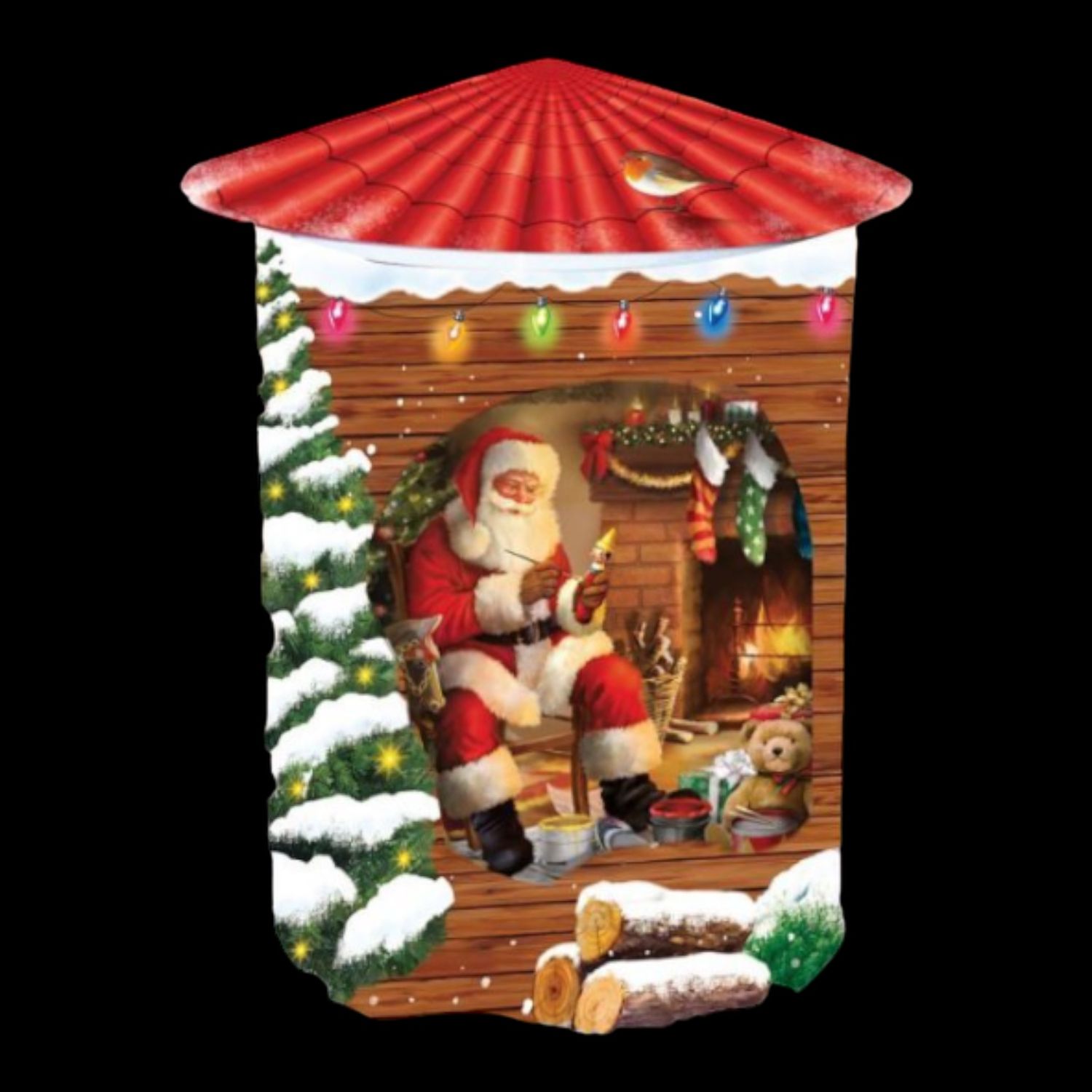 Grandma Wilds Biscuits muzikale blikken doos bewegende Kerstman 200g
