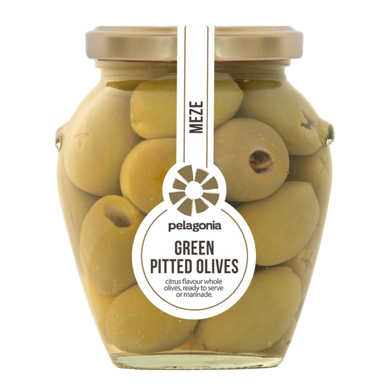 Pelagonia Olijven Groen Ontpit 300g