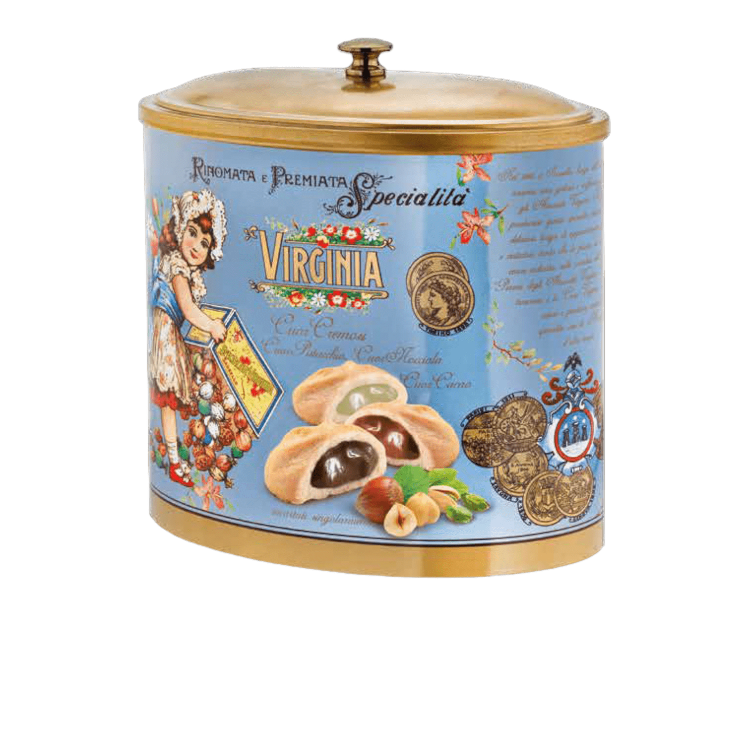 Virginia Cuor Romige Pistache, Hazelnoot en Cacao 200 gram