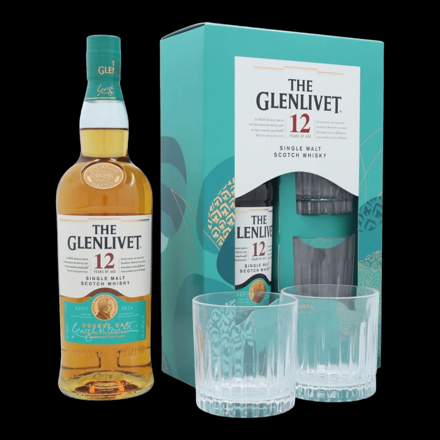 Glenlivet 12 Years Double Oaked + 2 Verres 40° - 0.7L