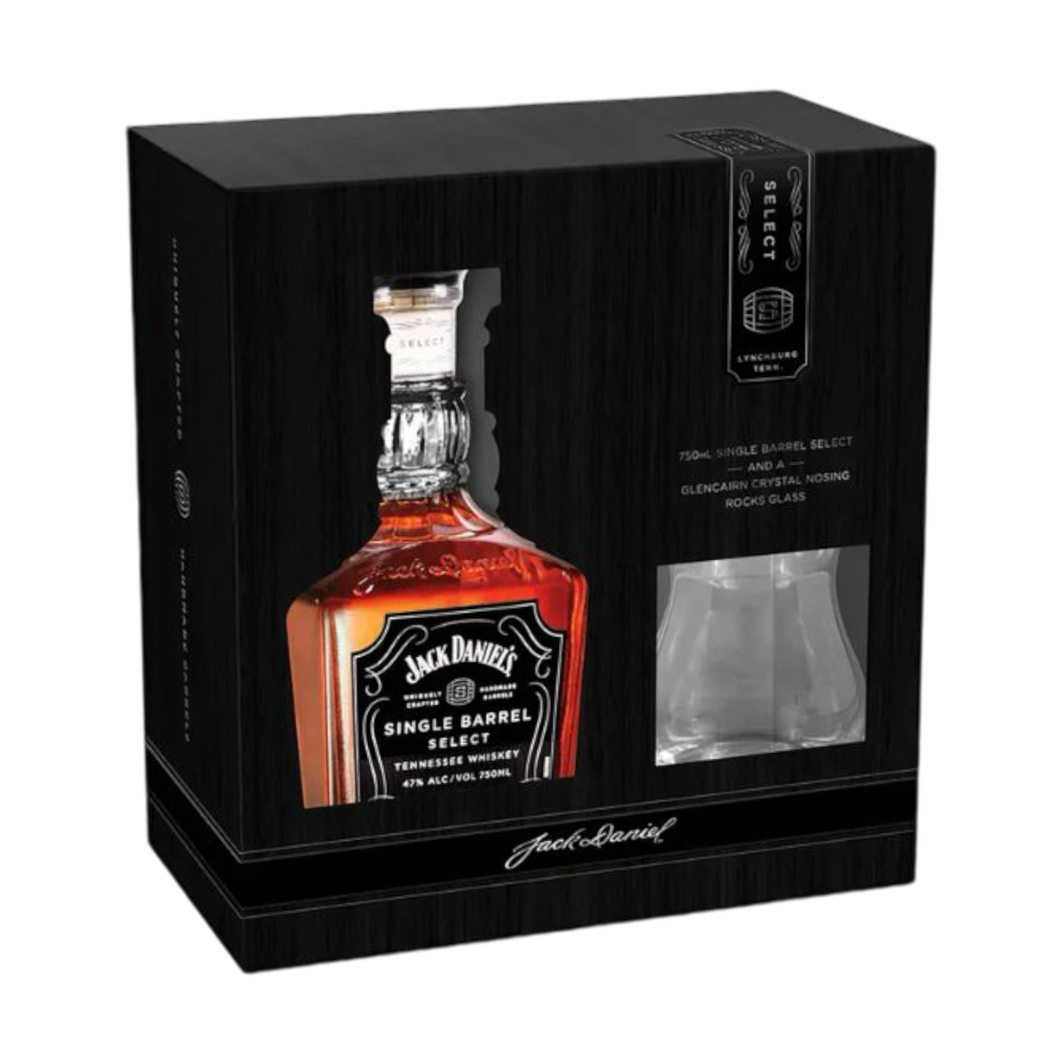 Jack Daniels Single Barrel Select 47° - 0,7L + 1 glas