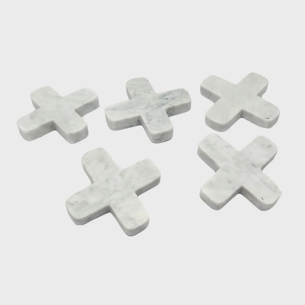 The Marble Pan Coaster - White