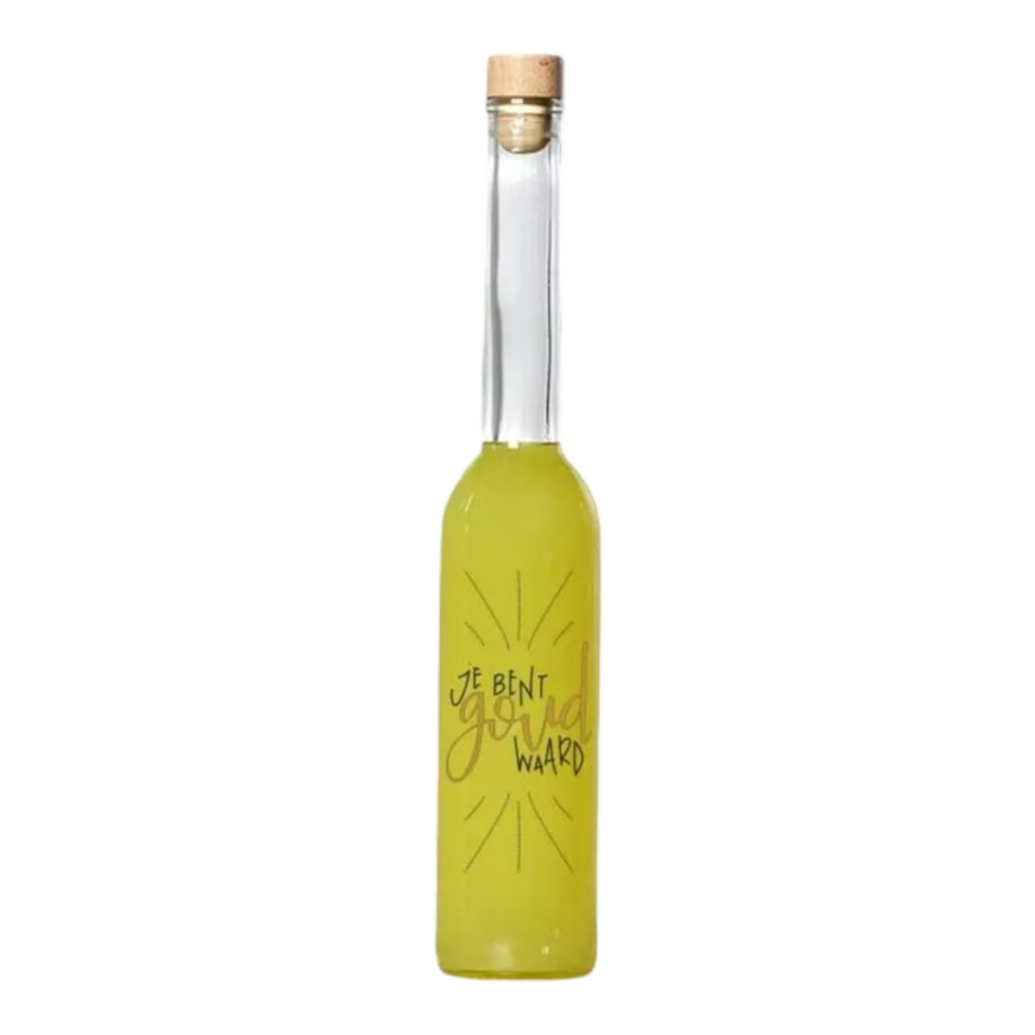 GEEL GENOT LIMONCELLO &#39; JE BENT GOUD WAARD &#39; 350 ML
