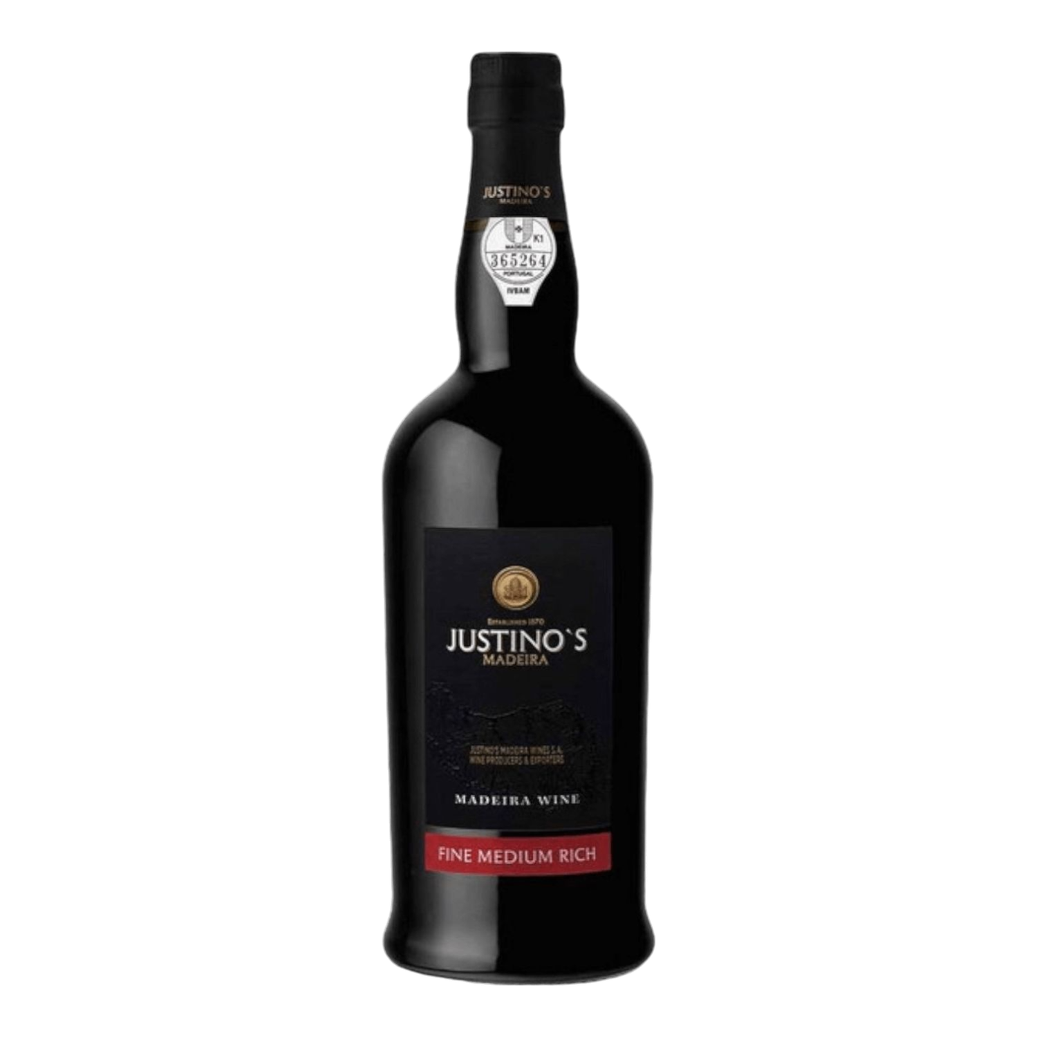 Justino&#39;s Madeira Fine Medium Rich 0.75L