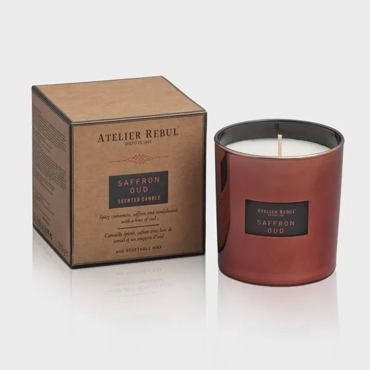 ATELIER REBUL SAFFRON OUD SCENTED CANDLE 210GR