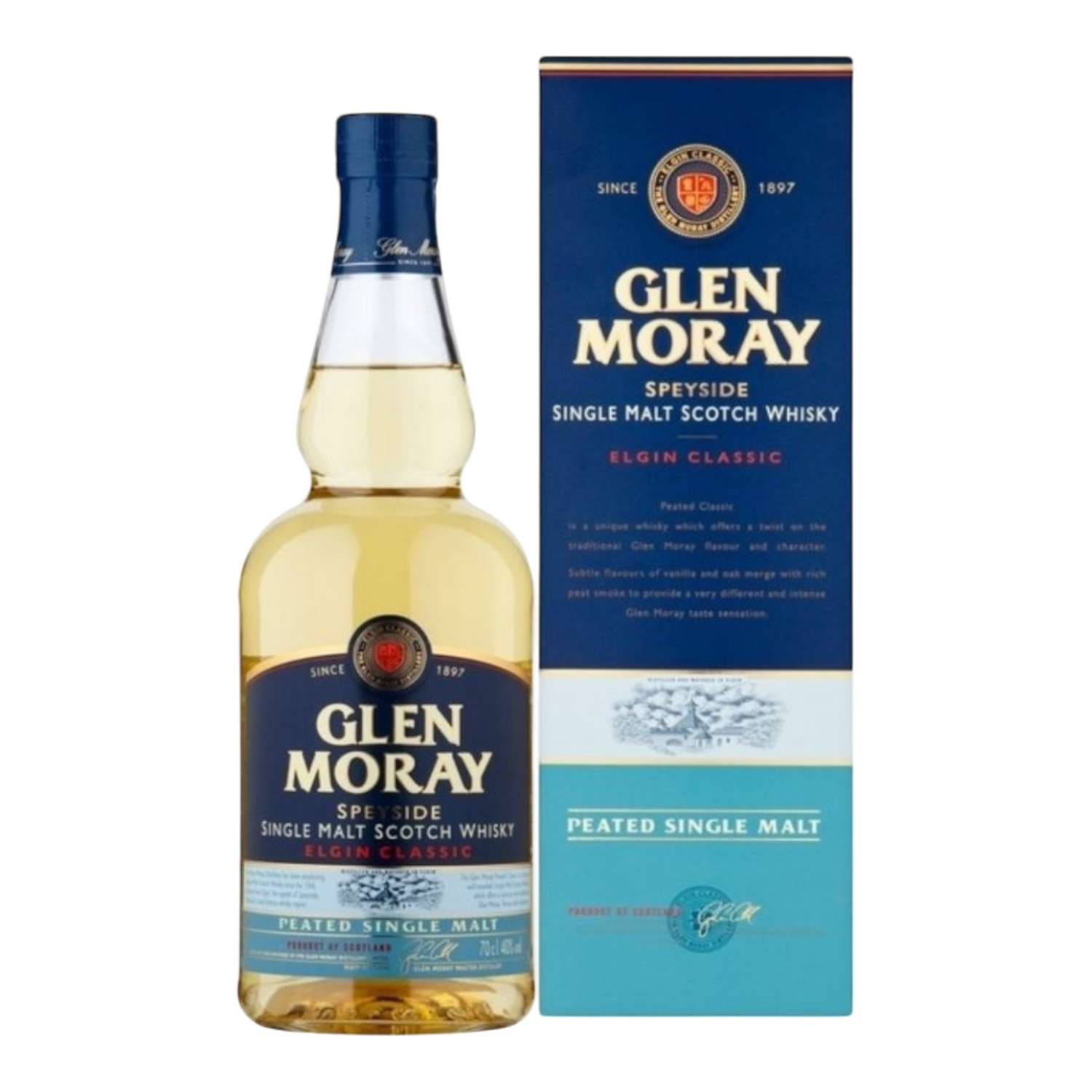 Glen Moray Classic Peated Single Malt 40.00° 0.7L