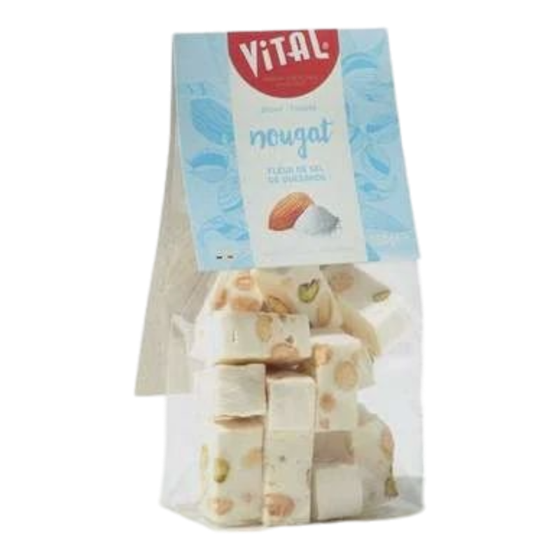 VITAL NOUGAT FLEUR DE SEL ZAKJE 150 GR
