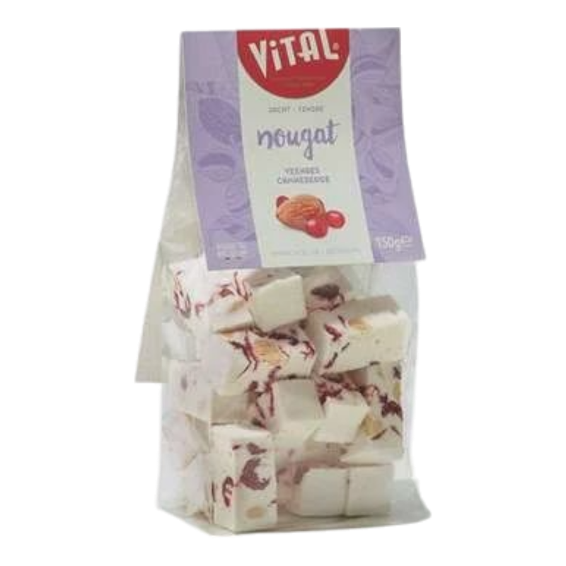 VITAL NOUGAT CRANBERRY ZAKJE 150 GR