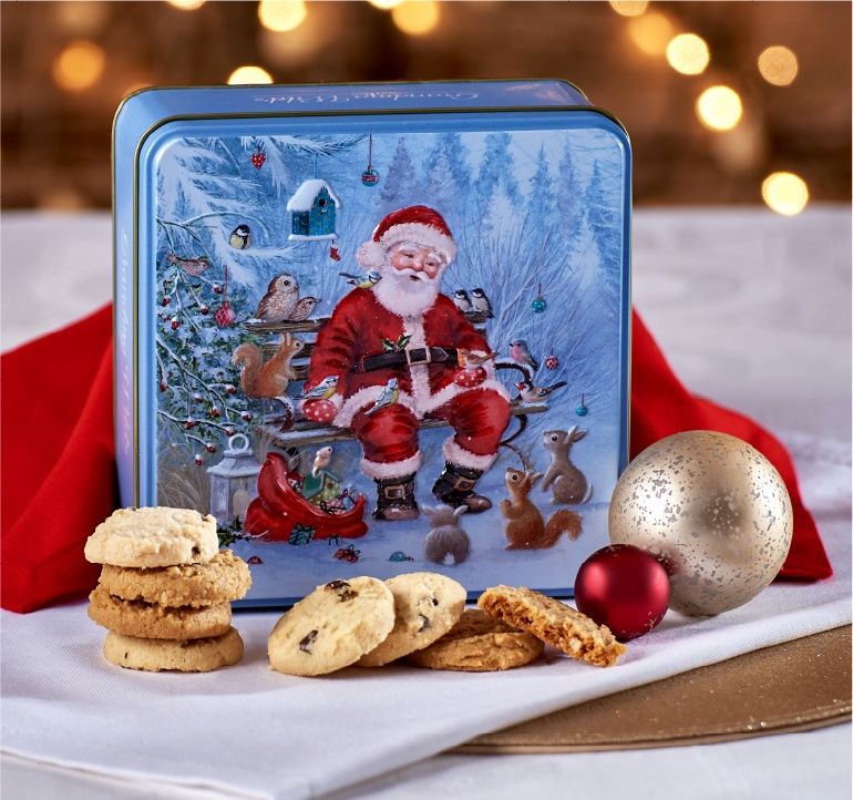 EMBOSSED SANTA AND WOODLAND FRIENDS 160GR