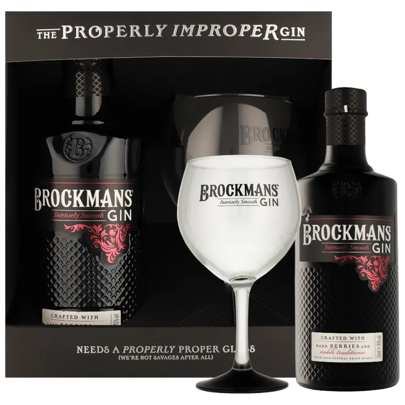 Brockmans Gin + Glas 40° - 0,7L