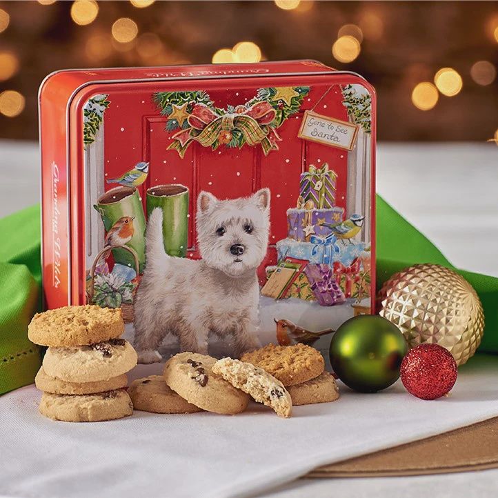 EMBOSSED SCOTTIE DAG WITH WELLIES TIN 160GR