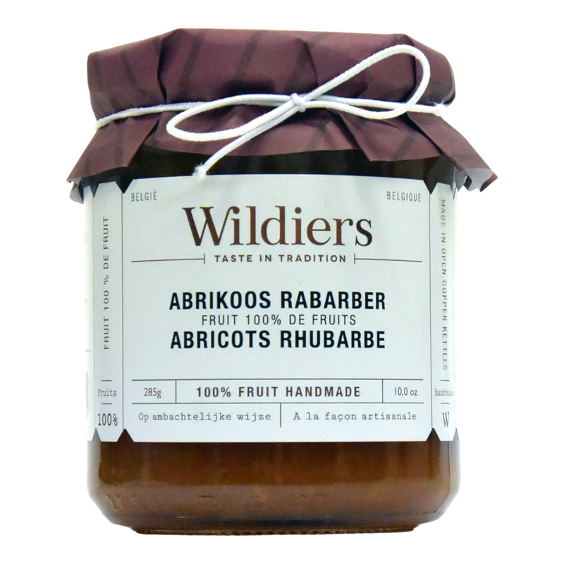 WILDIERS 100 % FRUIT ABRIKOOS RABARBER 285 GR