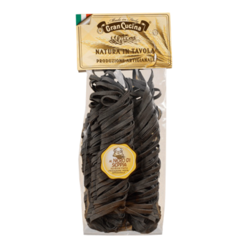 GRAN CUCINA PASTA TAGLIATELLE NERO DI SEPPIA ( ZWART ) 250gr