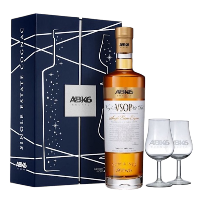 Cognac ABK6 VSOP + 2 Glasses - 0,7L