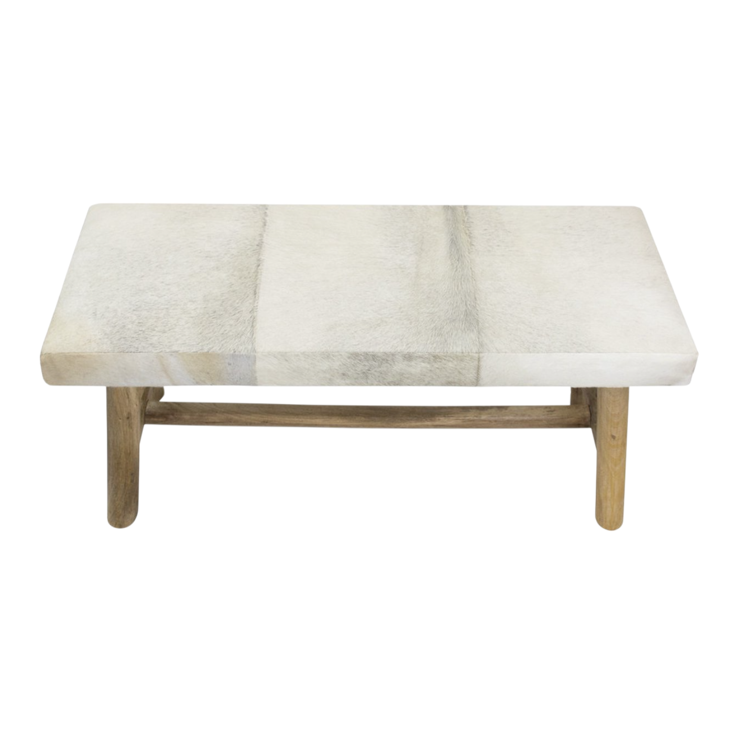 Bank chalet koe grijs 95cm