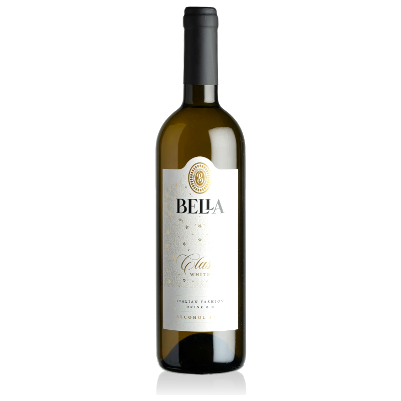 Bella witte Italiaanse wijn zonder alcohol °0 - 0,75L