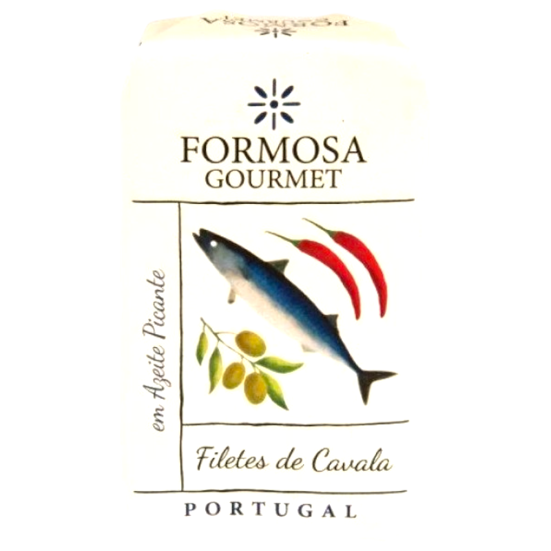 Formosa Gourmet makreelfilets olijfolie chili 120g