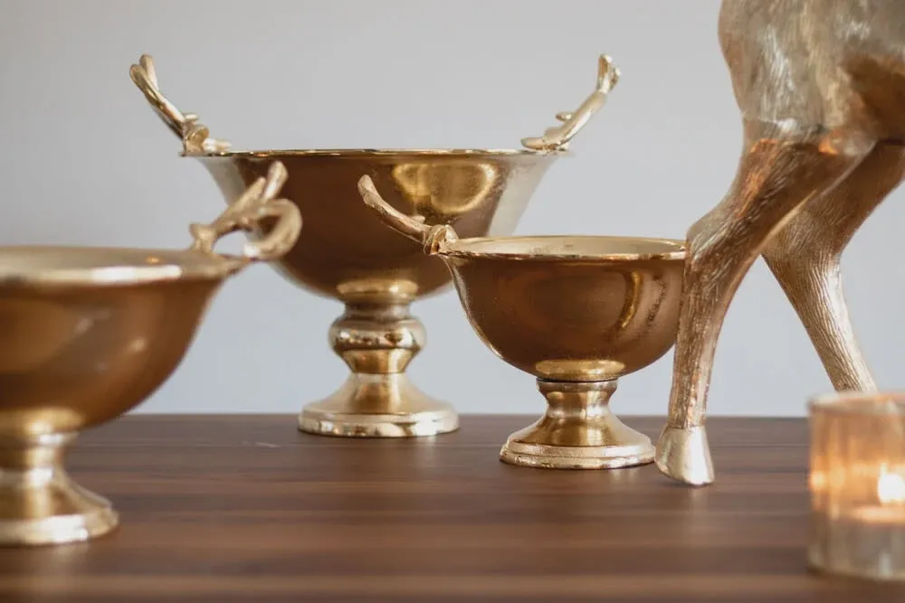 Schaal gewei champagne goud small