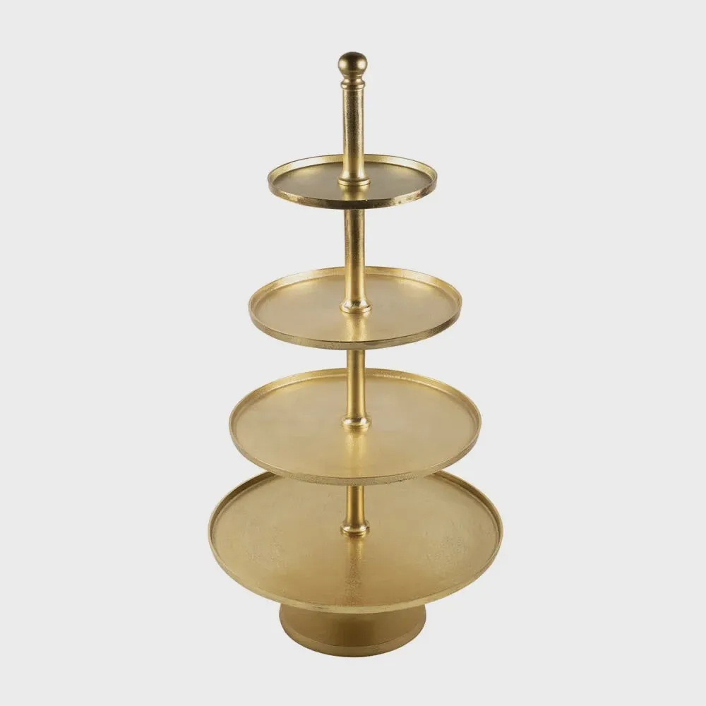 Etagère rond goud 4 lagen 135cm