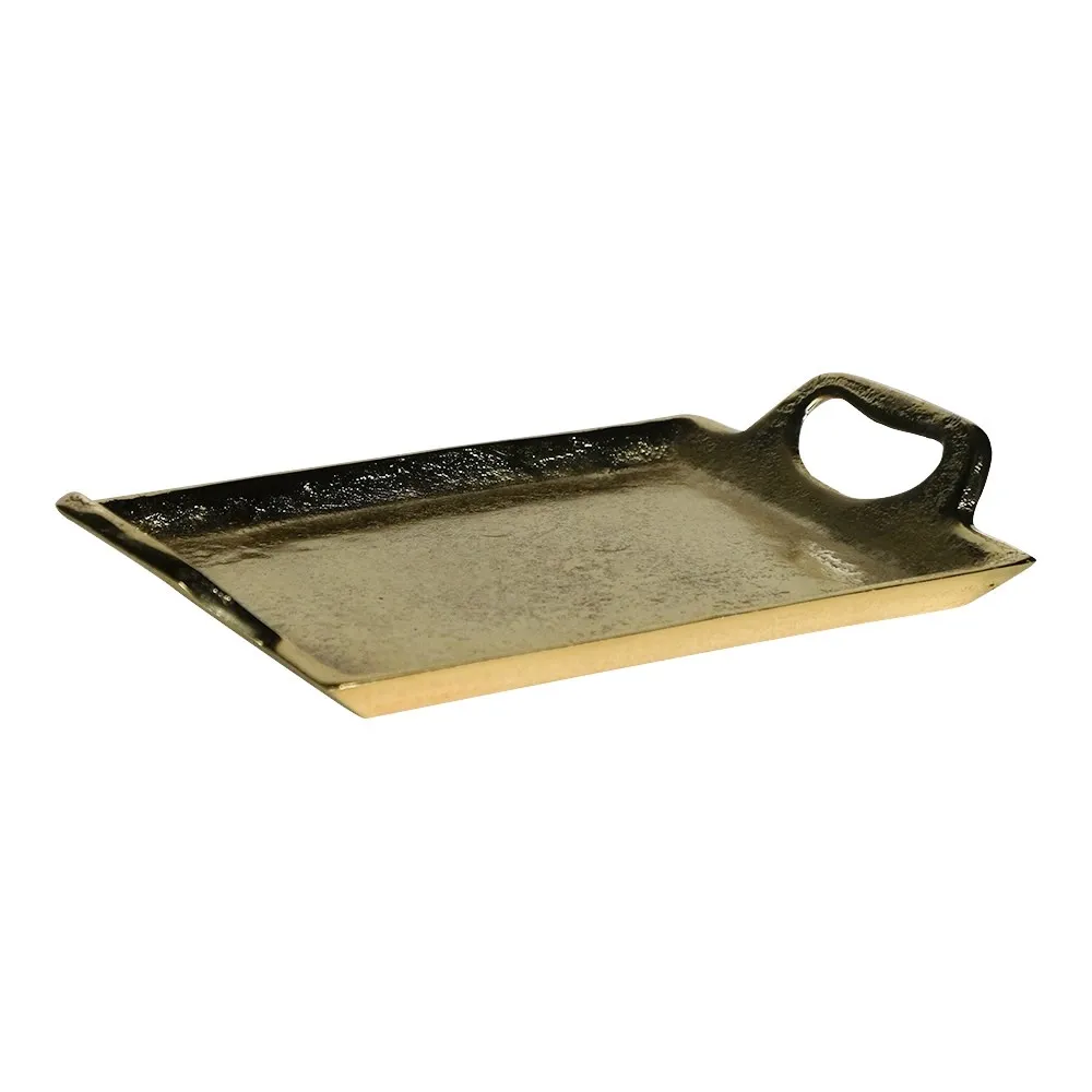Dienblad rechthoek champagne goud 25cm