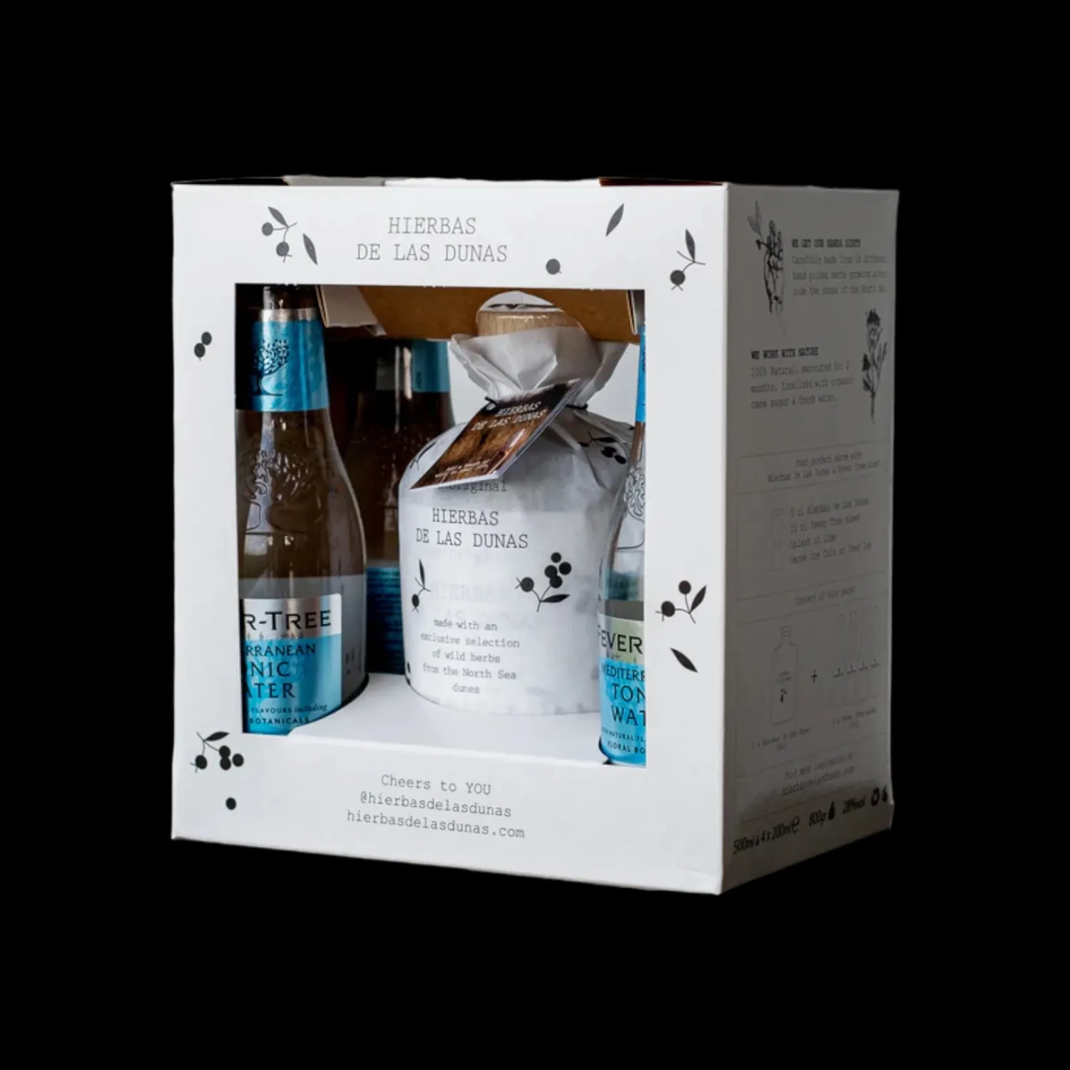Hierbas de Las Dunas 50 cl + 4 Fever Tree Mediterranean 20 cl 28° 0.5L