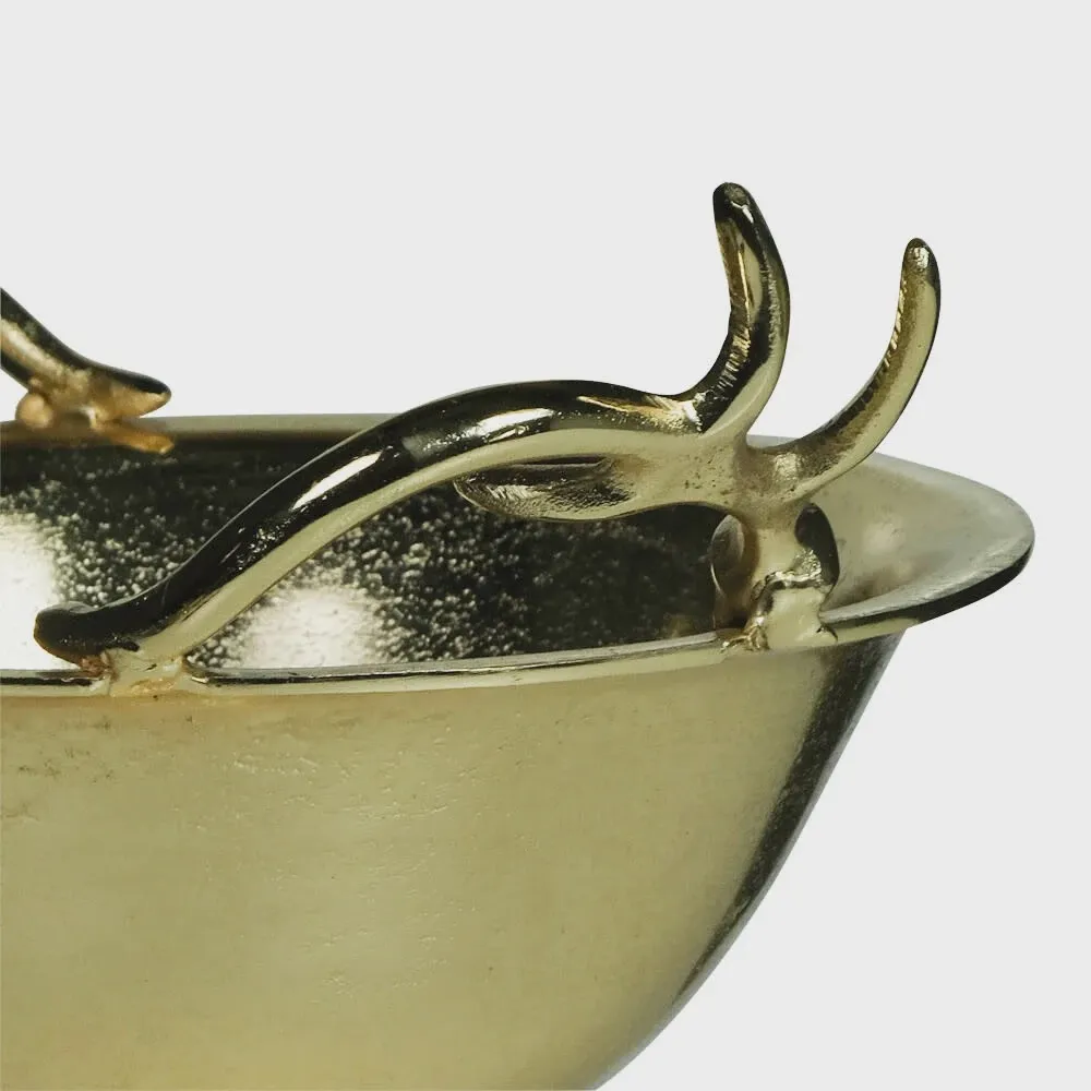 Schaal gewei champagne goud medium