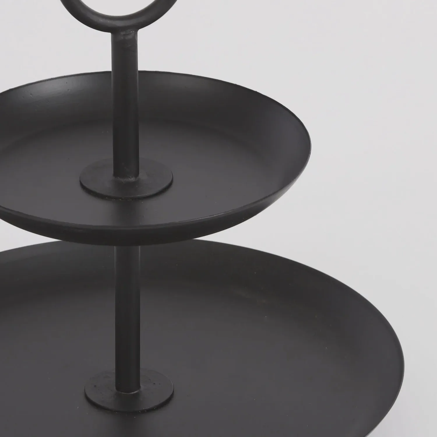 Rama Etagère 2-Laags - H36 x Ø28 cm - Metaal - Zwart