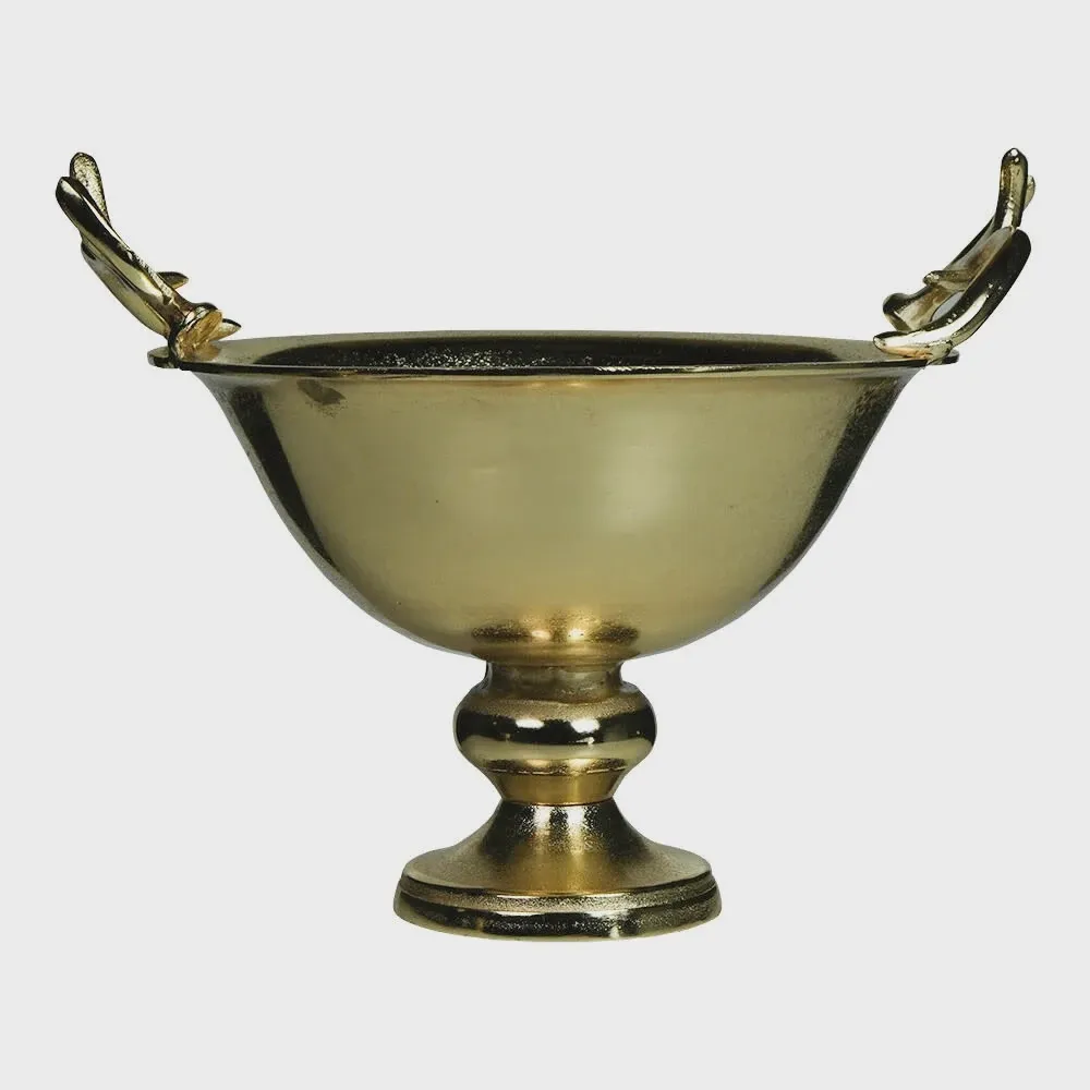 Schaal gewei champagne goud large