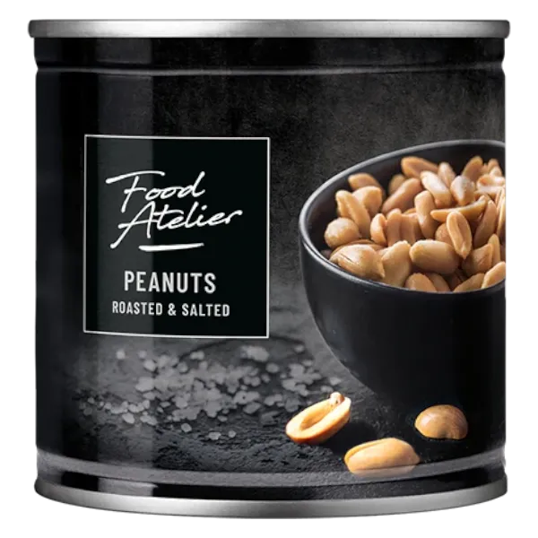 Food Atelier Pinda&#39;s zout blik 150g