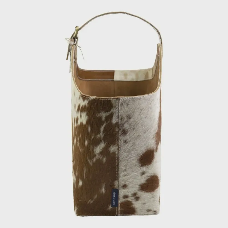 Mand koehuid bruin/wit