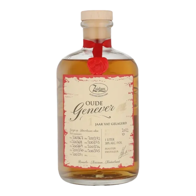 Zuidam Oude Genever 1 Jaar Vat Gelagerd 38° - 1.0L