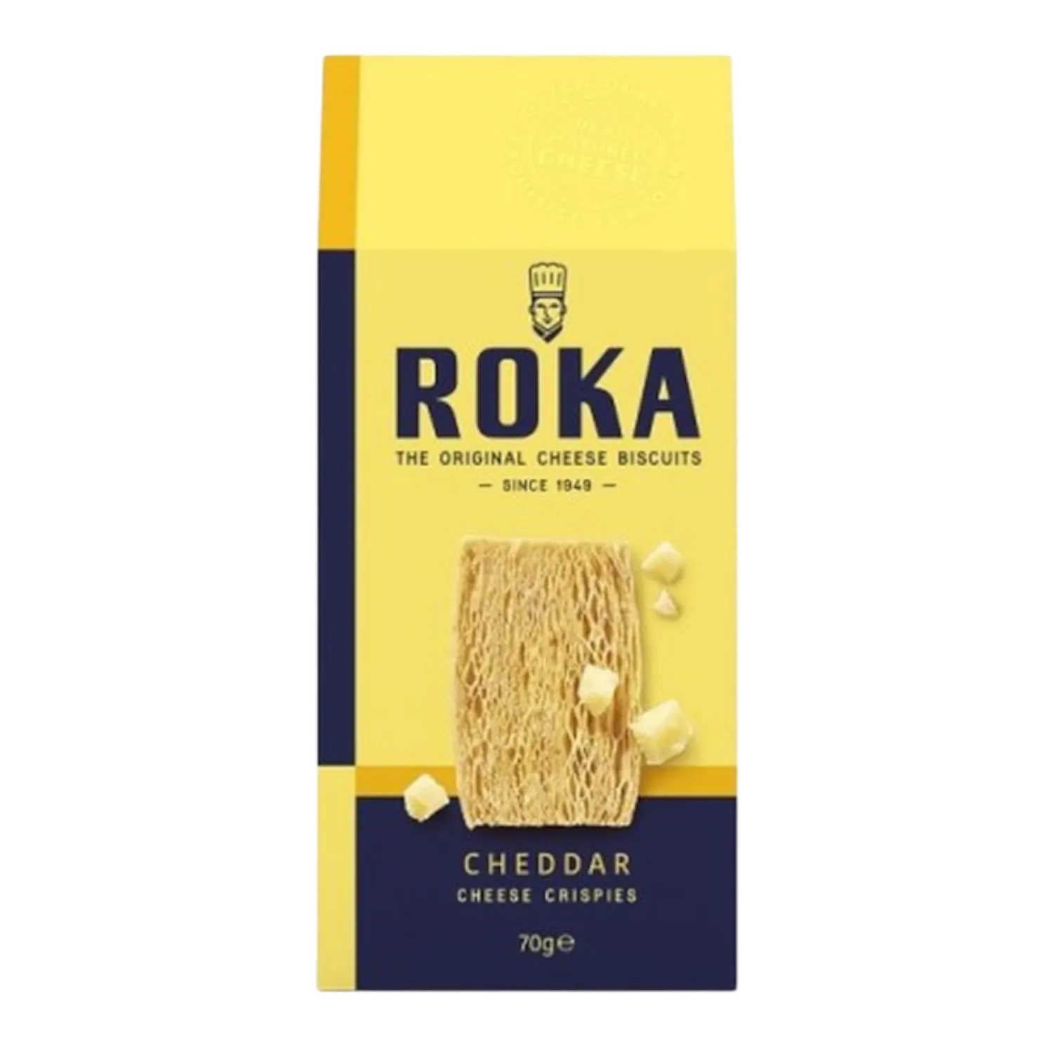 ROKA CRISPIES CHEDDAR CHEESE 70GR