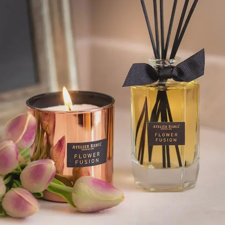 ATELIER REBUL FLOWER FUSION SCENTED CANDLE 210 GR NEW