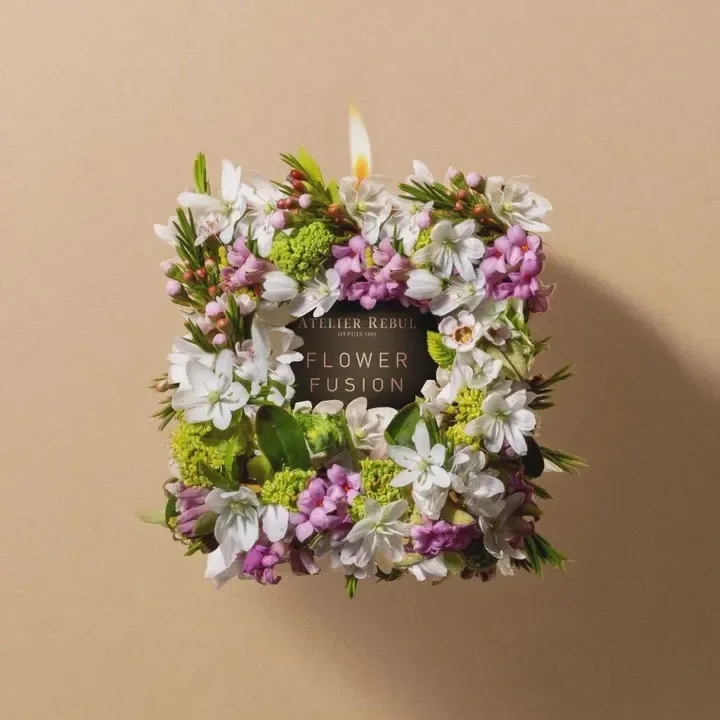 ATELIER REBUL FLOWER FUSION SCENTED CANDLE 210 GR NEW