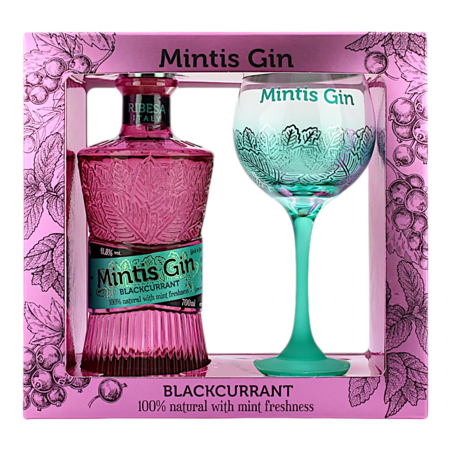 Mintis Gin Ribesa Giftpack + 1 Glas
