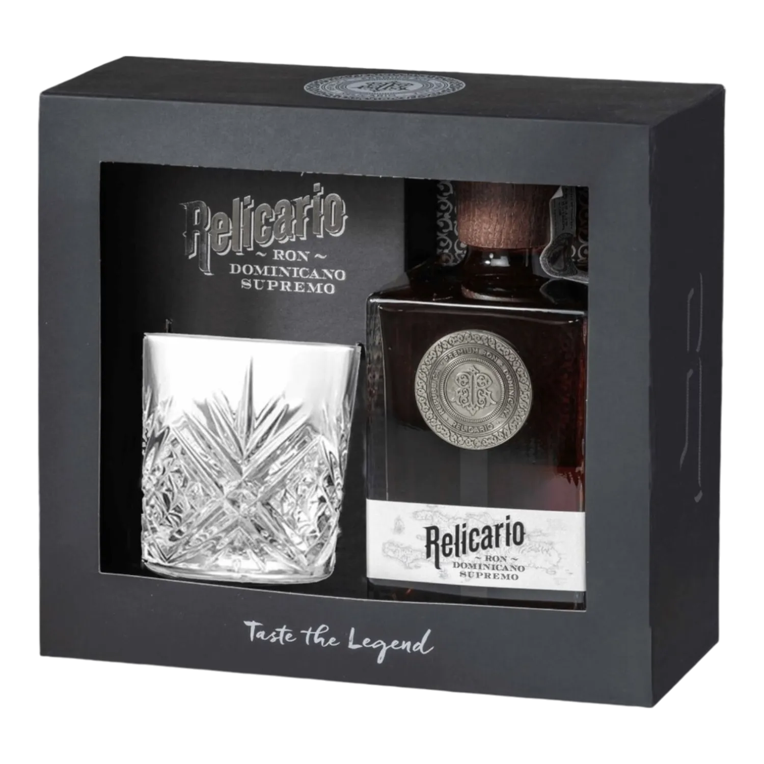 Relicario Ron Supremo + 1 glas 40° - 0.7L