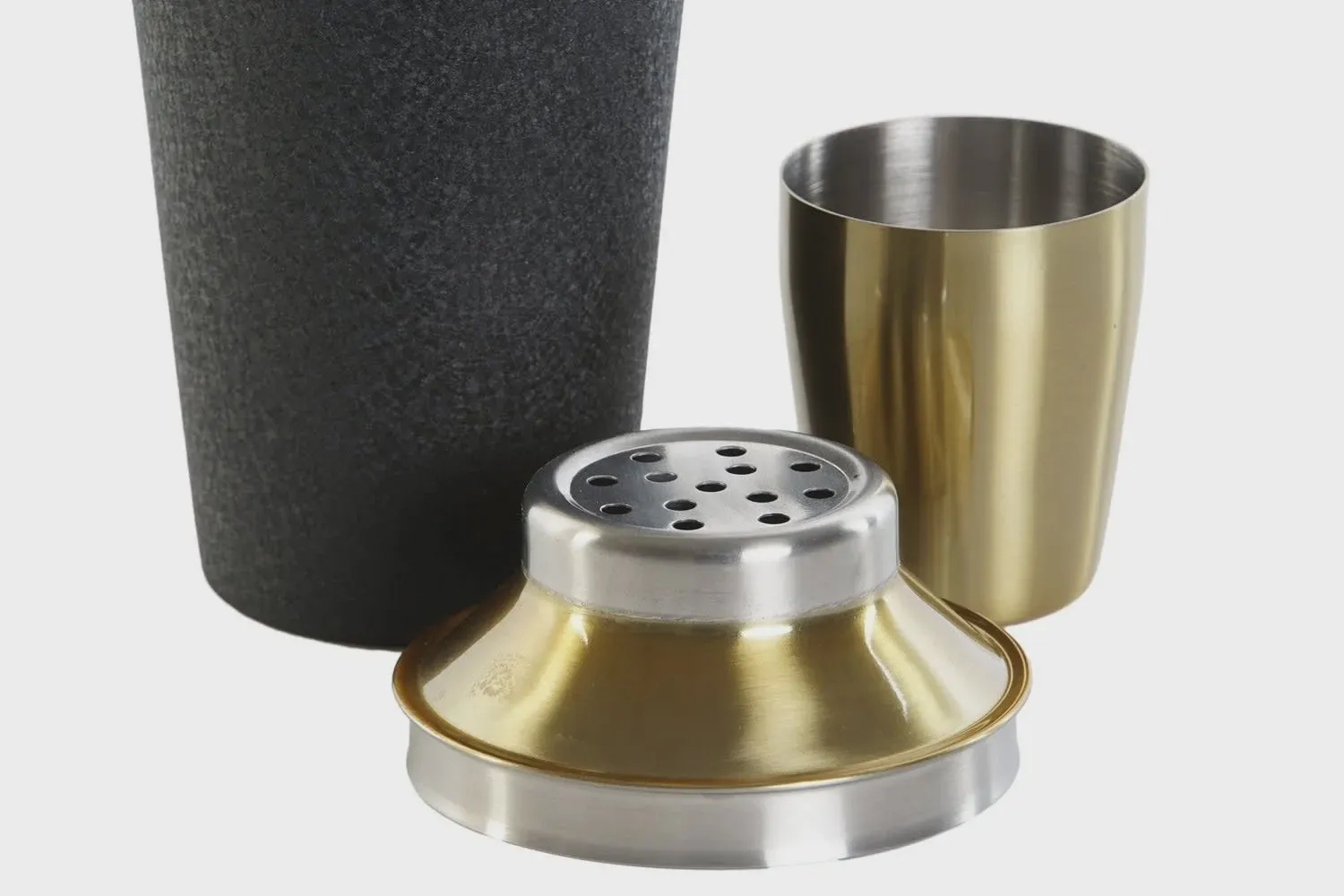 ROESTVRIJ COCKTAILSHAKER 9,5X9,5X22 500 ML, ZWART