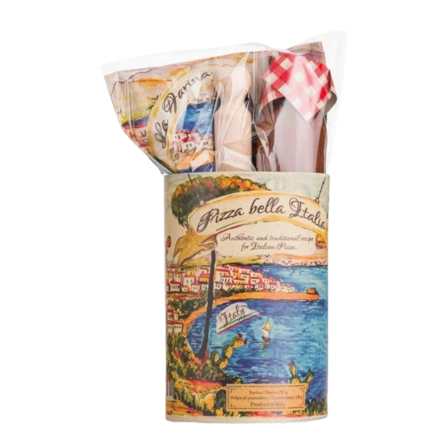 Calabria gift pizzaset met deegrol 380g