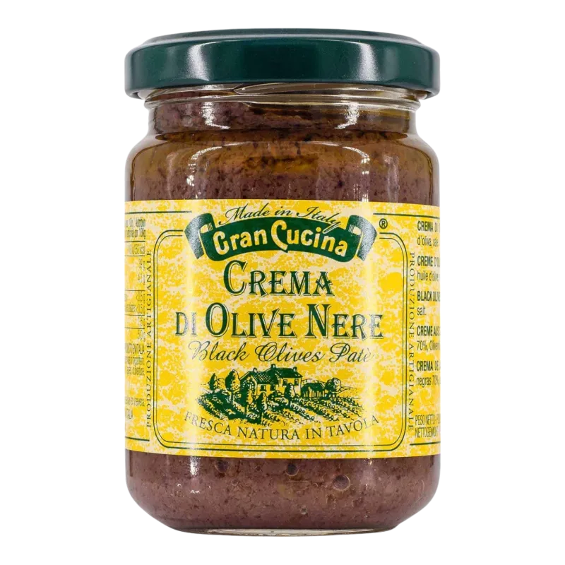 GRAN CUCINA CREMA DI OLIVE NERE ( ZWARTE OLIJVEN ) 90 GR