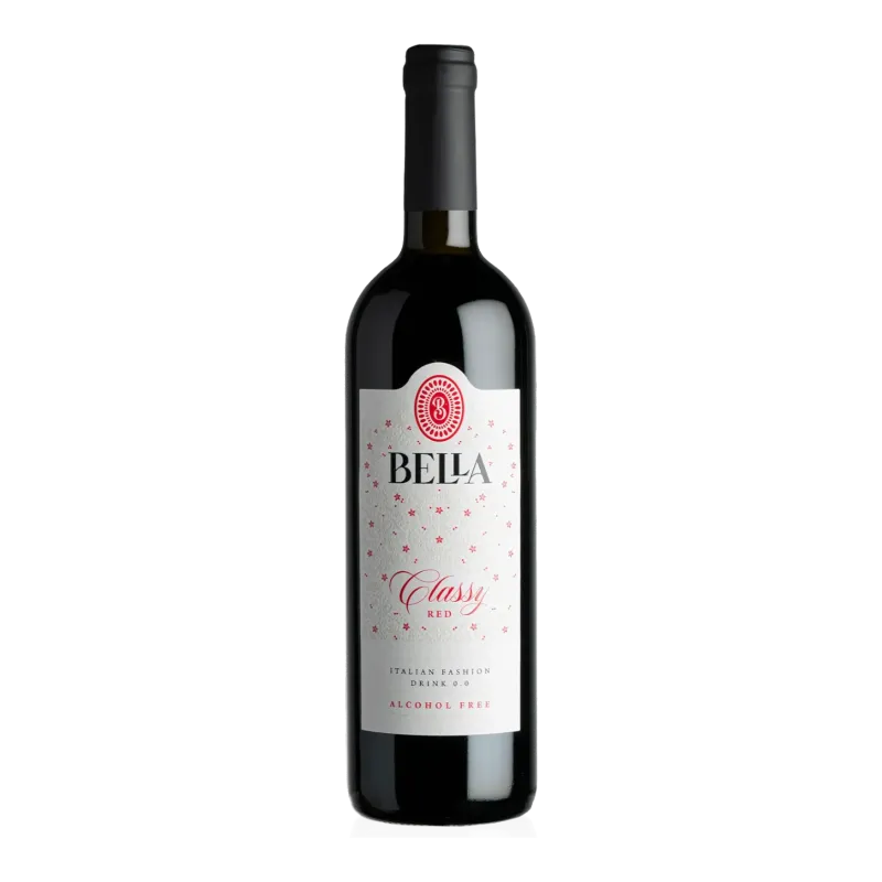Bella rode Italiaanse wijn zonder alcohol °0 - 0,75L