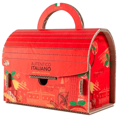 Bella Italia Giftset Xl Pasta Koffertje Rood 1280G